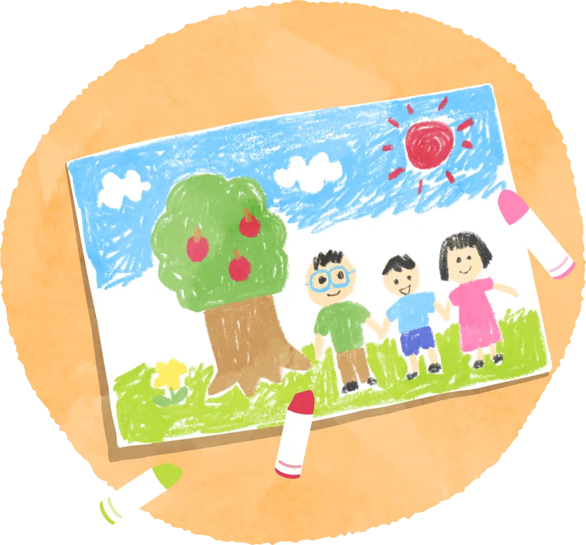 子供が走る画像